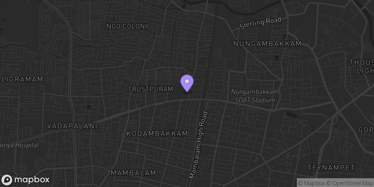Map showing Acers Badminton Academy